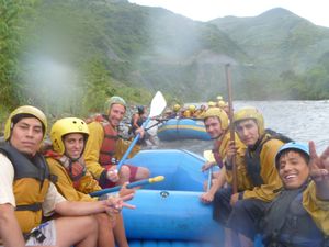 Rich and rafting crew
