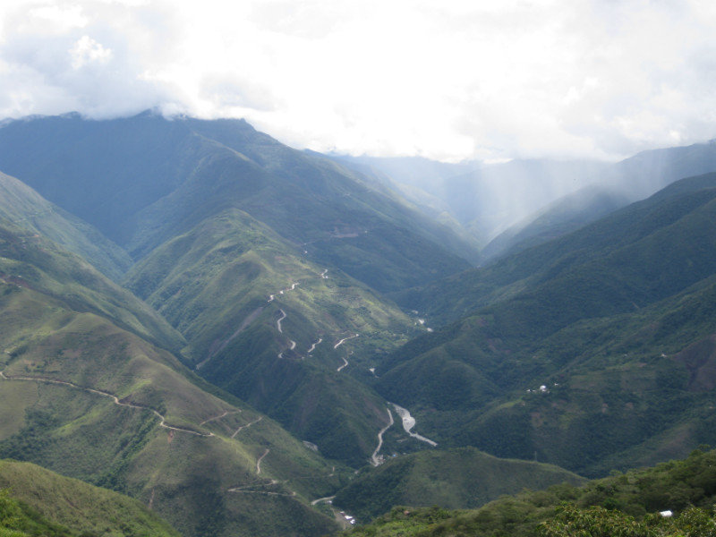 Views of the valley near Coroico
