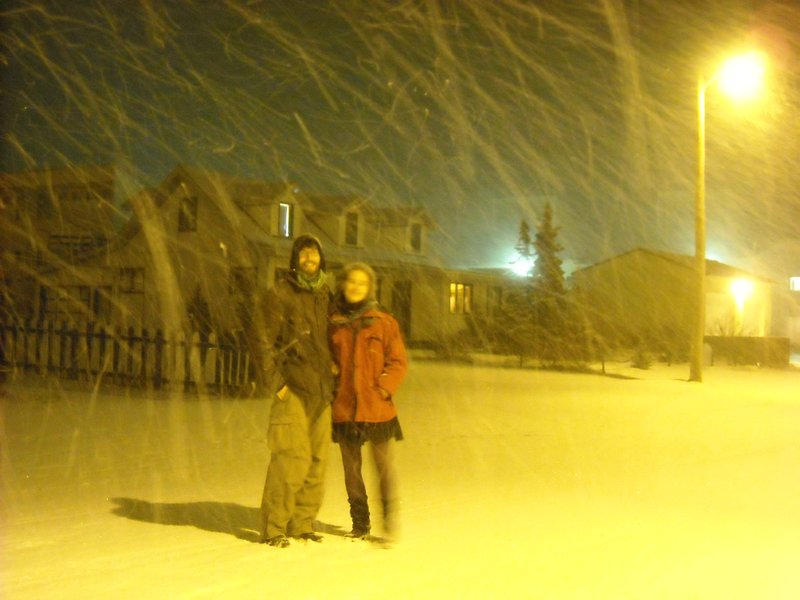 Wij in een sneeuwbui!