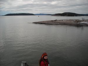 Uitzicht over Lake Superior vanuit Pukwaska National Park