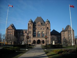 Het parlementsgebouw van Ontario