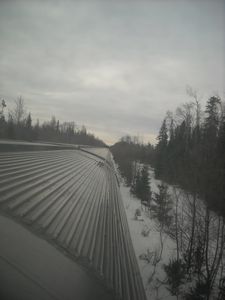 Vanaf de trein naar Moncton, NB