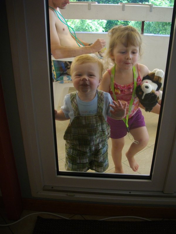 They locked themselves out!