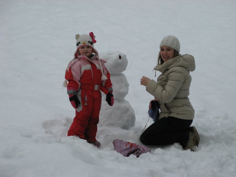 Snowman in Isenthal.