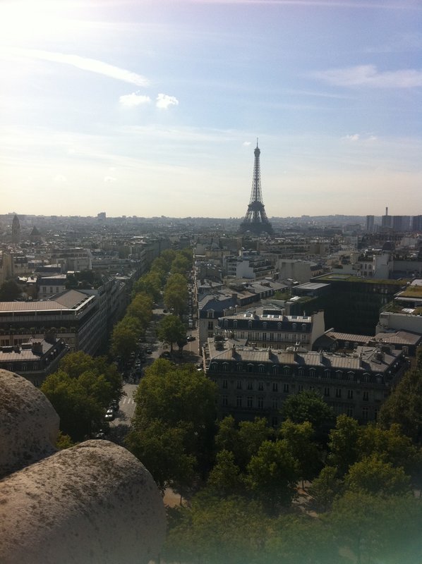View from Arc de Triumphe - splendid!!!