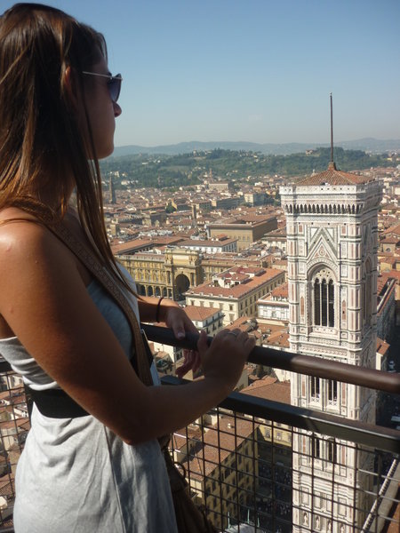 at the top of the Duomo