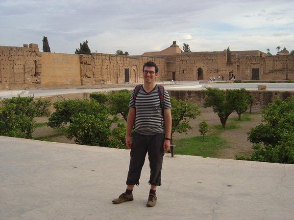 me at the El Badi Palace