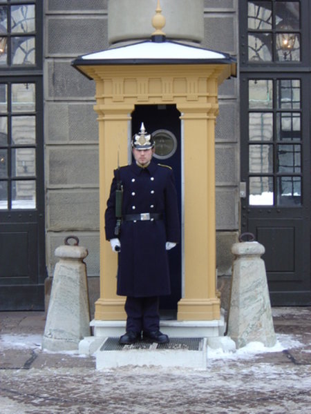 Guard at the Kungligga Slottet