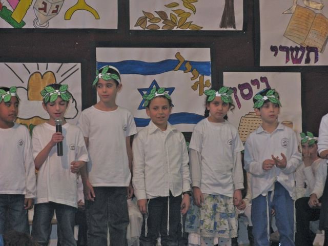 Adin in Tu B'Shvat school play
