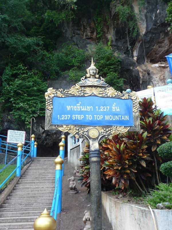 Krabi - Wat Tham Seua - harter Aufstieg