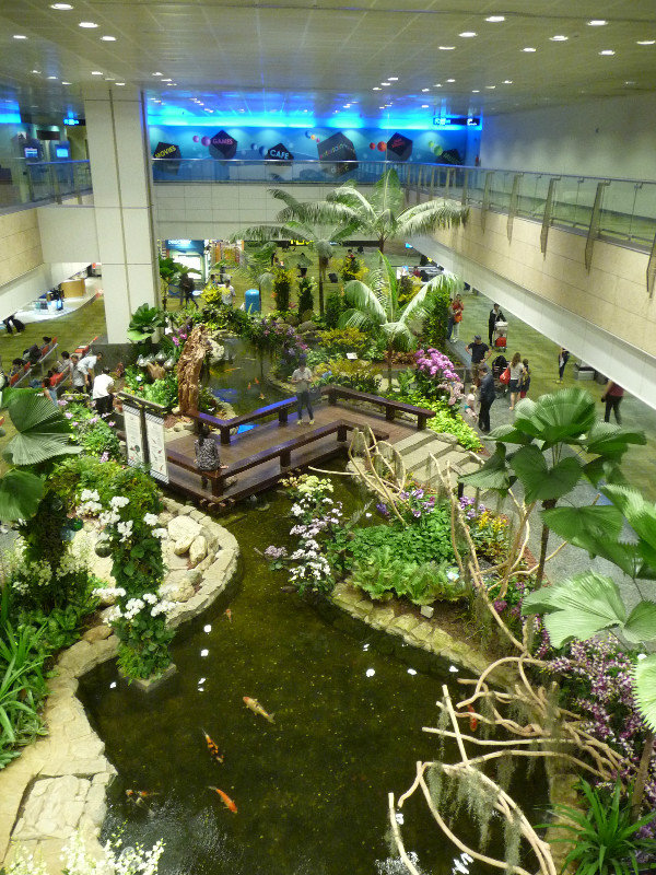 Singapur - im Flughafen - Orchideengarten