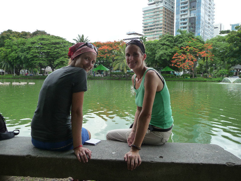 Bangkok - Lumphini Park - Kristina und ich