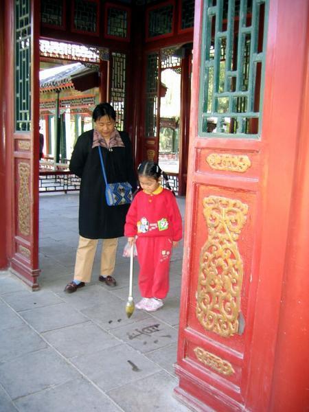 Young artist in Summer Palace
