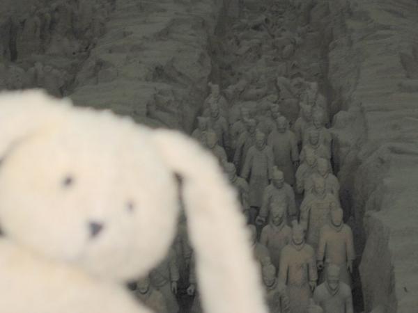 Bunny at  the Terracotta Warriors