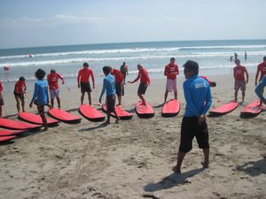 Beginners surf lesson