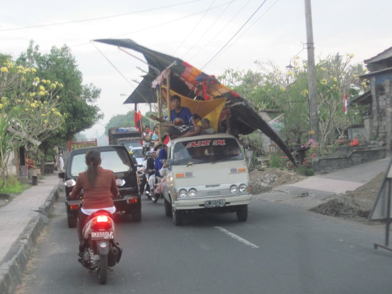 giant kite being transported
