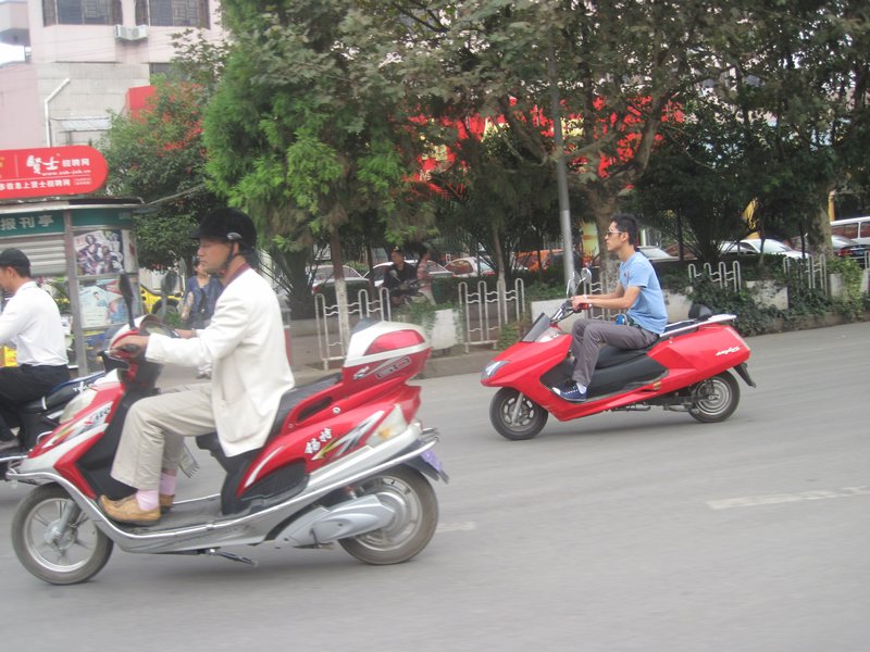 Electric scooters in Kunming