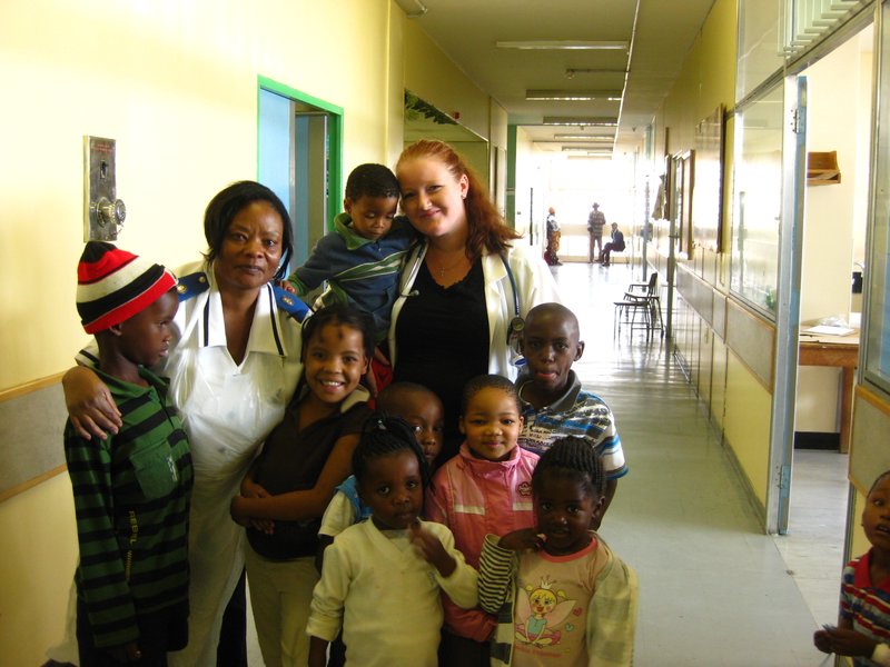Shannon, a Sister, and some kiddos from Ward 8A