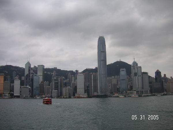 Hong Kong harbor from ferry