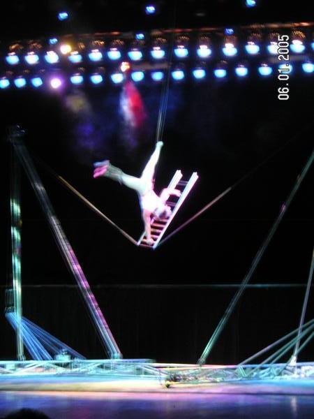 Chinese Acrobat on wire