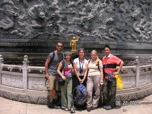 Group poses at Yanquan..Temple for Treasure God