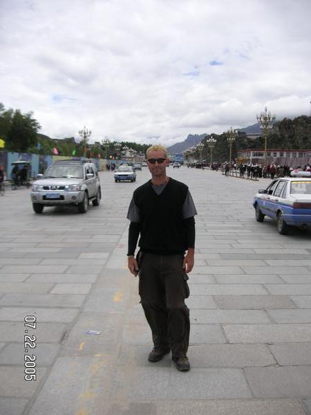 Middle of the street in Tibet