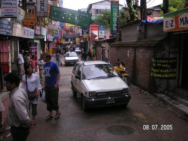 Crowded streets of Thamel, Kathmandu