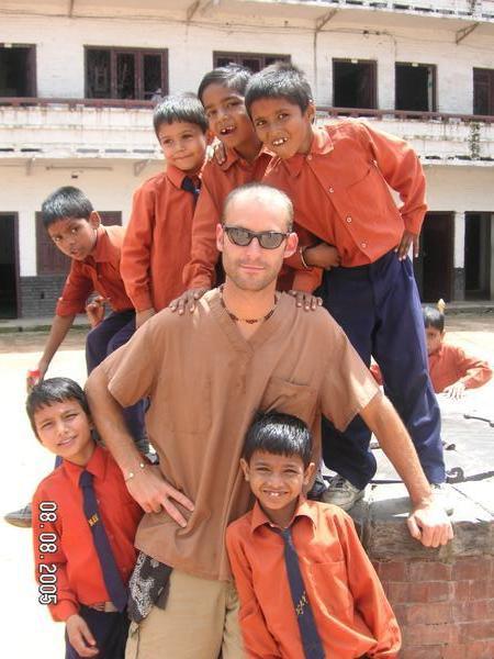 Me and Nepalese kids