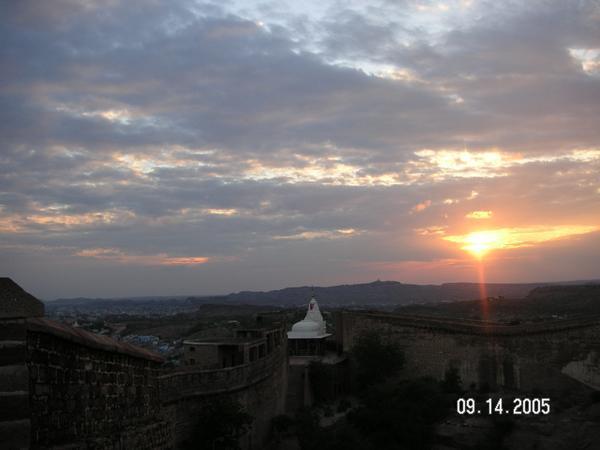 Sunset at the Fort