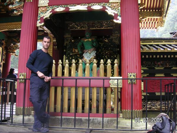 Me and Futarasan Shrine statue