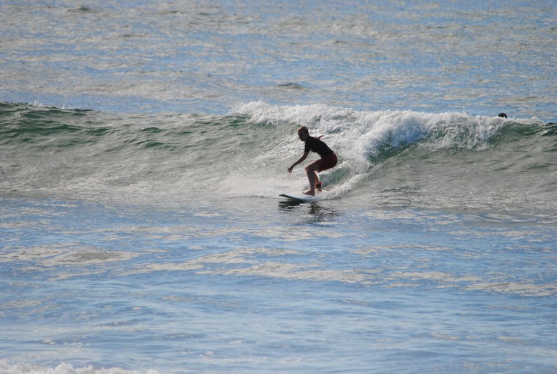 Sabine surfing!