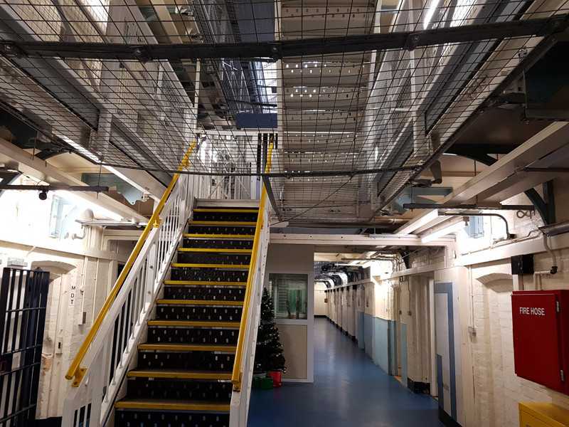 Inside the prison 