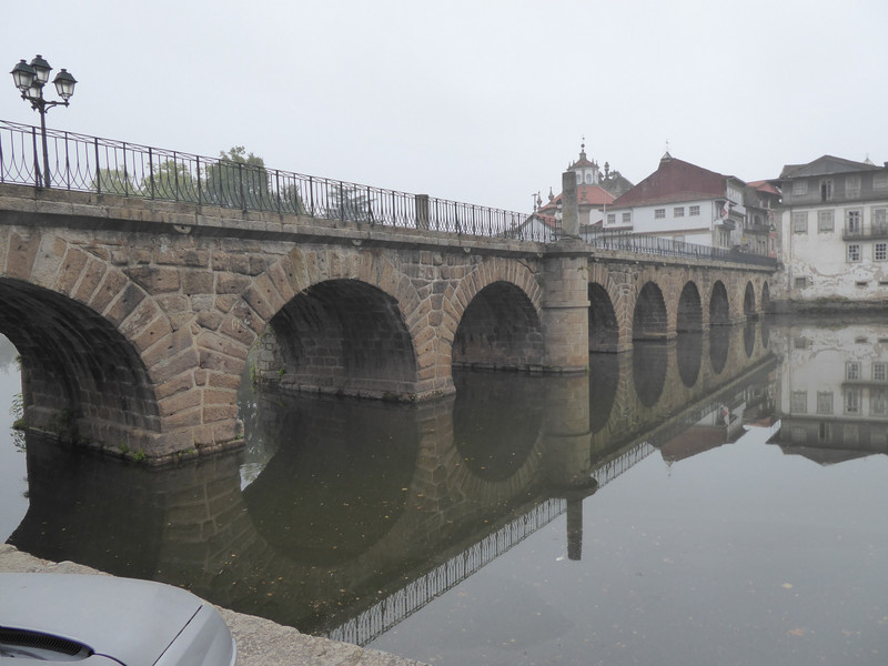 The roman bridge on a grey old day 