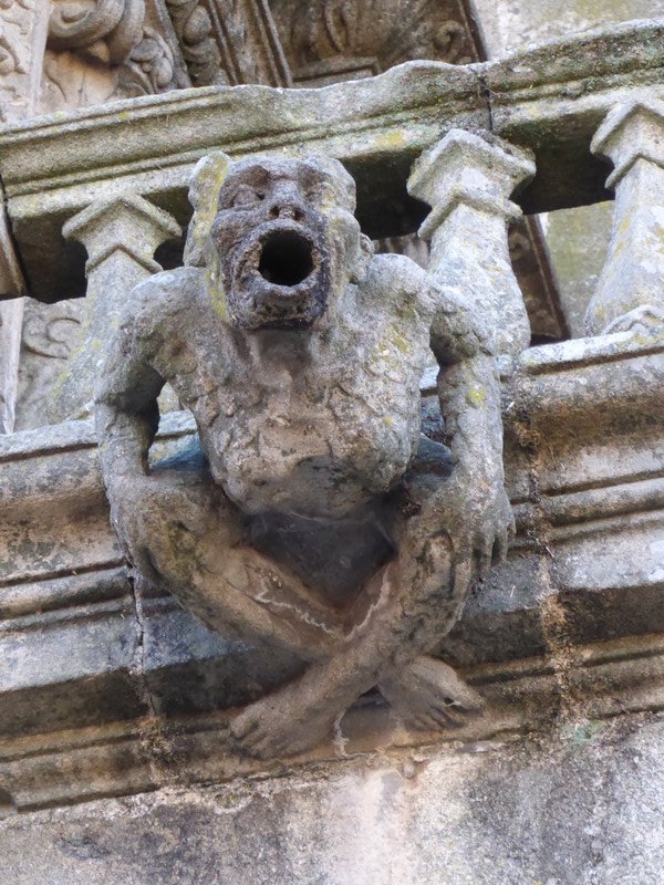 on the cathedral walls another grotesque 