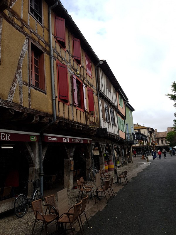 some of the old buildings in Mirepoix 