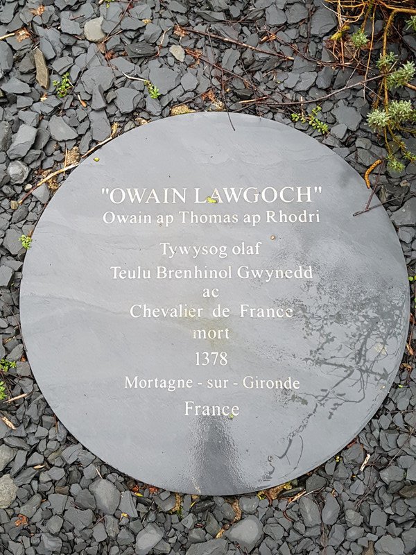 Owain Lawgoch memorial stone 