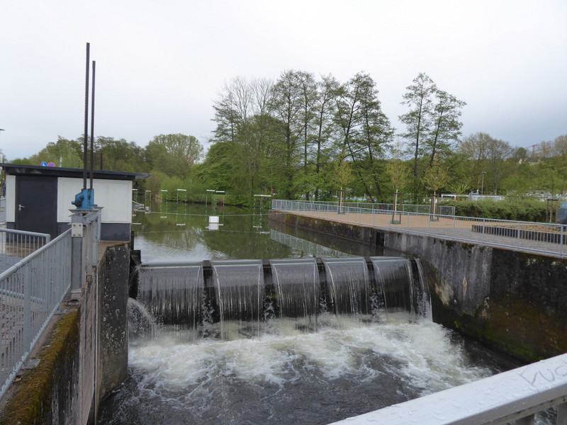 The weir before they turned on the Archimedes Screw