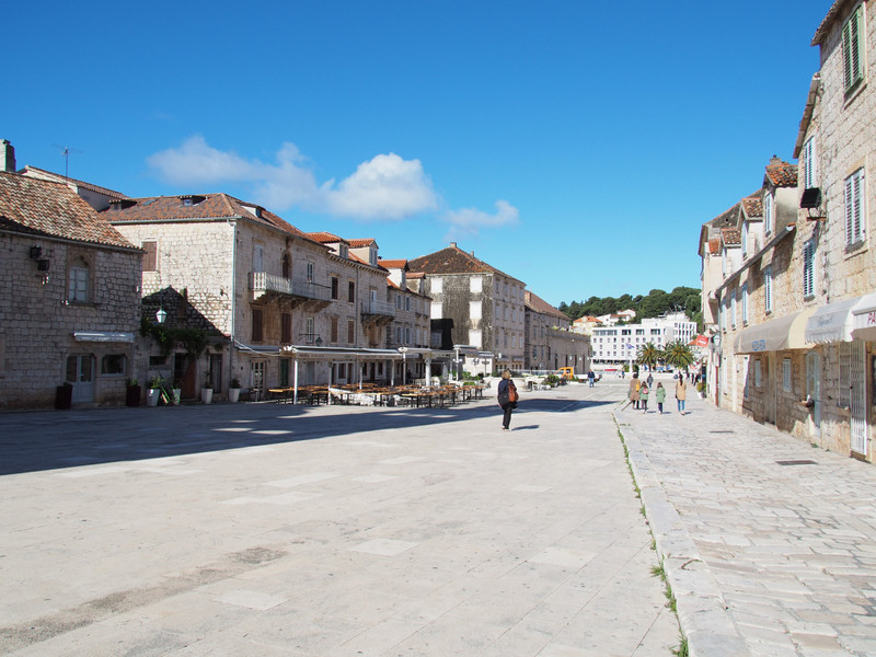 The piazza in Hvar 