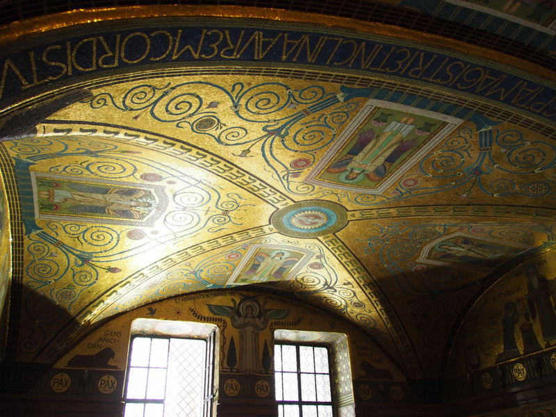 The ceiling of the crypt 