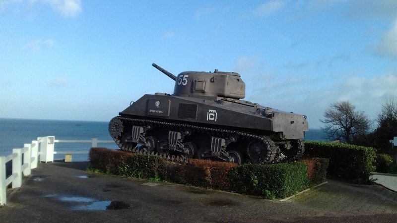 A tank in Arromanches 