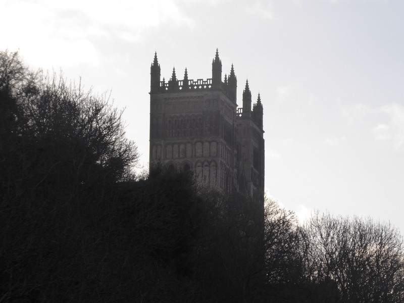 Durham cathedral on a dull old grey day 
