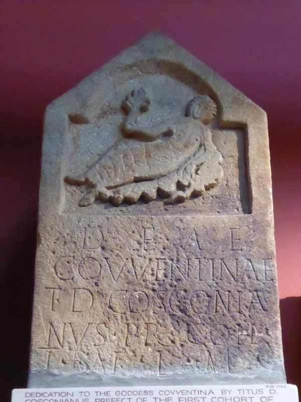 A gravestone  in the museum 