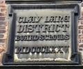 Clay Lane - an old sign above the school 