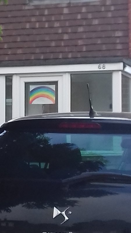  An NHS rainbow on number 68 