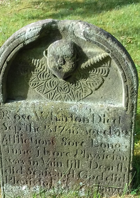 a fascinating tomb stone with an interesting inscription 
