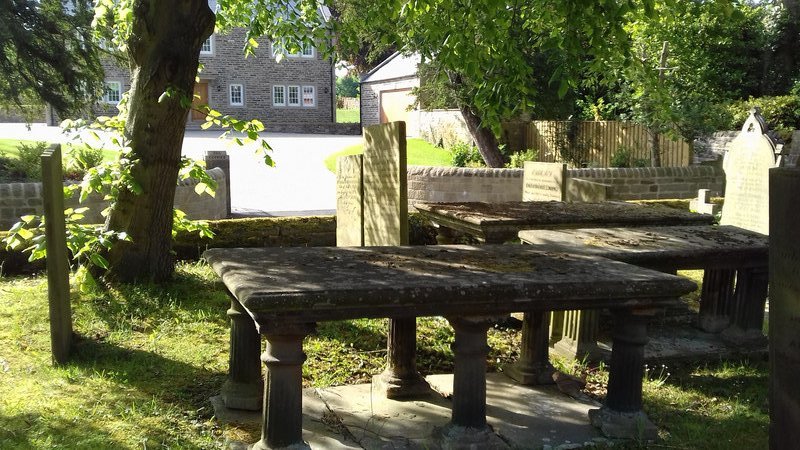 Table tombs in the churchyard 