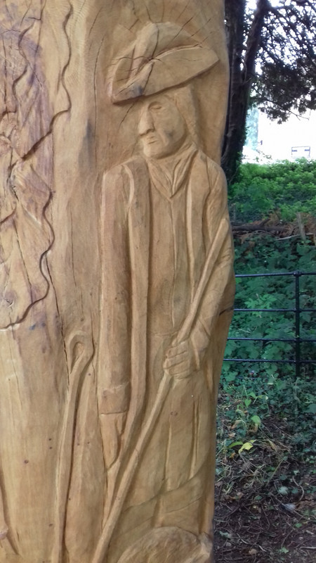 an oak carving 