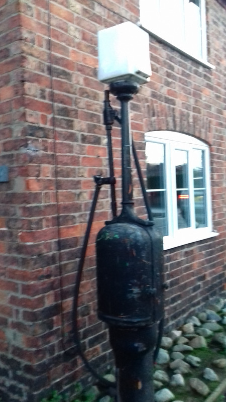 The old petrol pump - it won't be filling my car 