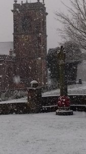 A snowy Bangor on Dee 