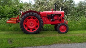 To start my journey - a bright red tractor 